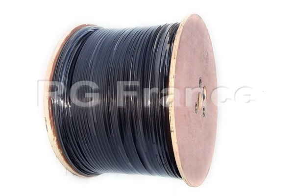 Câble électrique en cuivre 2x35 mm² noir - norme NF