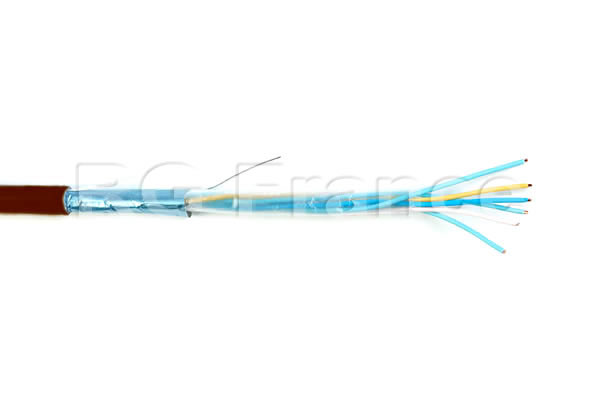 Câble SYT blindé 3 paires 8/10 sans halogène LSOH homologué C1 - Cliquez sur l'image pour la fermer