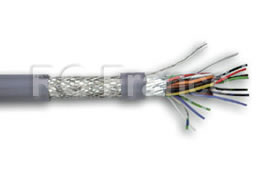 Câble de liaison 2 paires 0,22mm² double blindage général écran et tresse