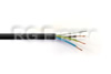 Câble électrique 2x0.75mm² PORTEUR vertical avec câble en ACIER pour l'alimentation de luminaires SUSPENDUS, noir en 50 mètres